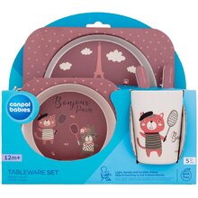 Bonjour Paris Tableware Set Red - Sada nádobí 300ml
