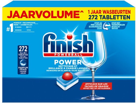 Finish powerball all in one vaatwastabletten 272 stuks