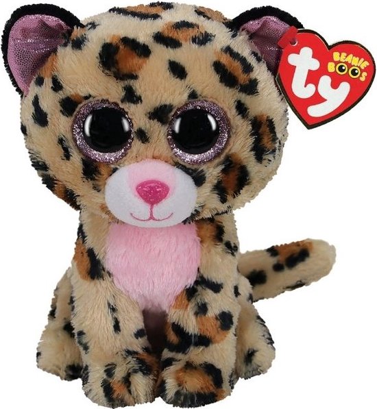 Ty - Knuffel - Beanie Boos - Livvie Leopard - 15cm