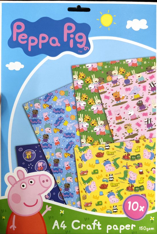 craft paper – peppa pig – trendmall.nl