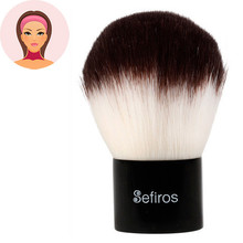Black  White Kabuki Brush