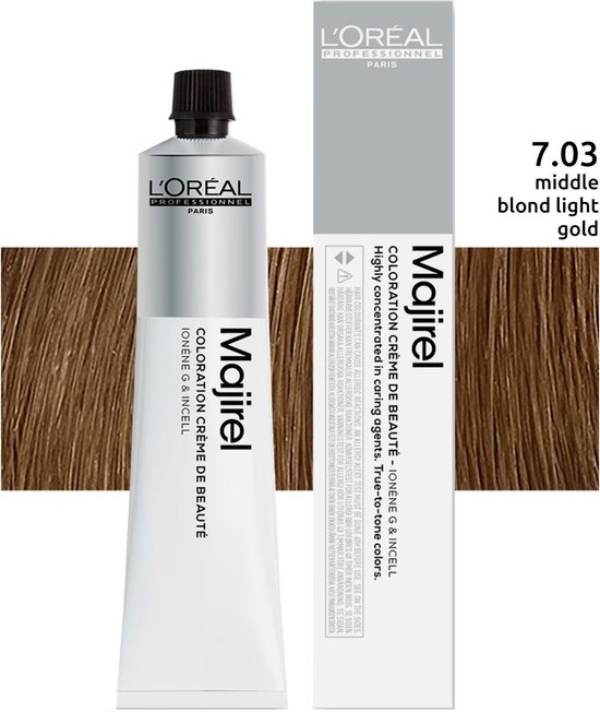 Majirel Ionene G Cream Hair Color By L'oreal #7.03-50ml