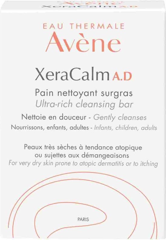 Avene XeraCalm A D Pain Nettoyant Surgras Zeep Zeer Droge HuidAtopische Huid 100ml