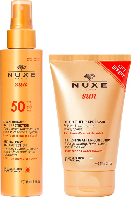 Nuxe Nuxe Sun Milk Spray Face And Body Spf50 Lot 2 Pcs