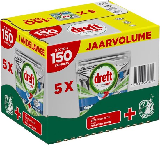 Dreft Platinum Plus All in One Vaatwastabletten