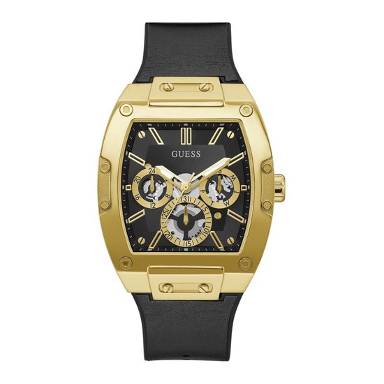 Guess GW0202G1 horloge heren chronograaf double square en rubber band
