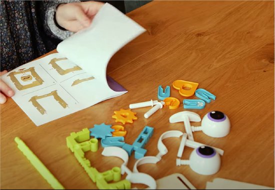 Bouw je eigen robot vriendje - Vanaf 6 jaar - Met bewegende ogen - Interactief - 30 delig