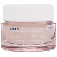 Apothecary Wild Rose Day-Brightening Gel-Cream - Hydratační pleťový gelový krém pro rozjasnění + redukci vrásek