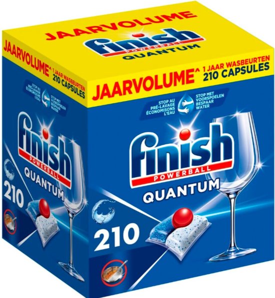 Finish Powerball Quantum All-in-1 Vaatwascapsules 210 stuks