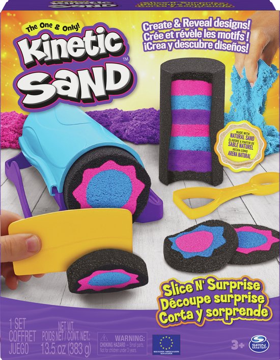 Kinetic Sand - Speelzand - Zandverrassingen - 3 Kleuren - 383g - Sensorisch Speelgoed